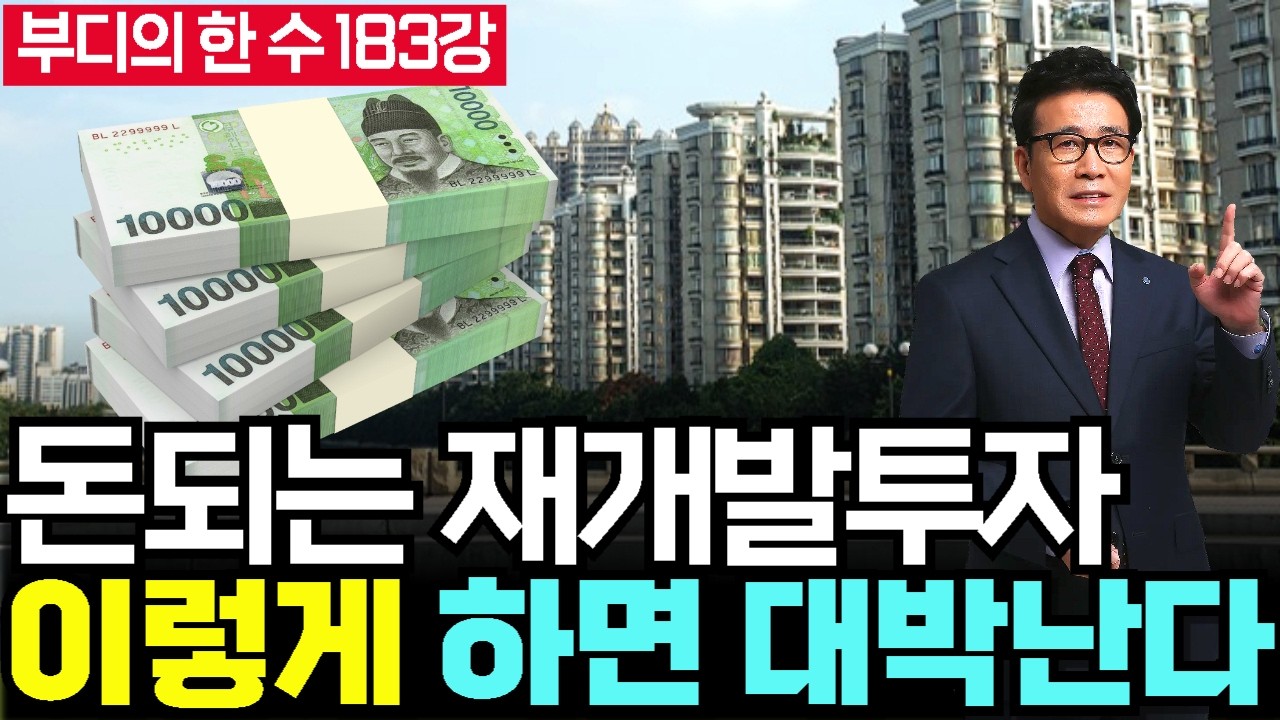 돈되는 재개발투자 올해 이렇게만 하면 대박난다! - 부디의한수