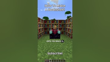 How To Make A Bookshelf In Minecraft?!