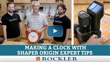 Shaper Origin Expert Tips - Making a Clock