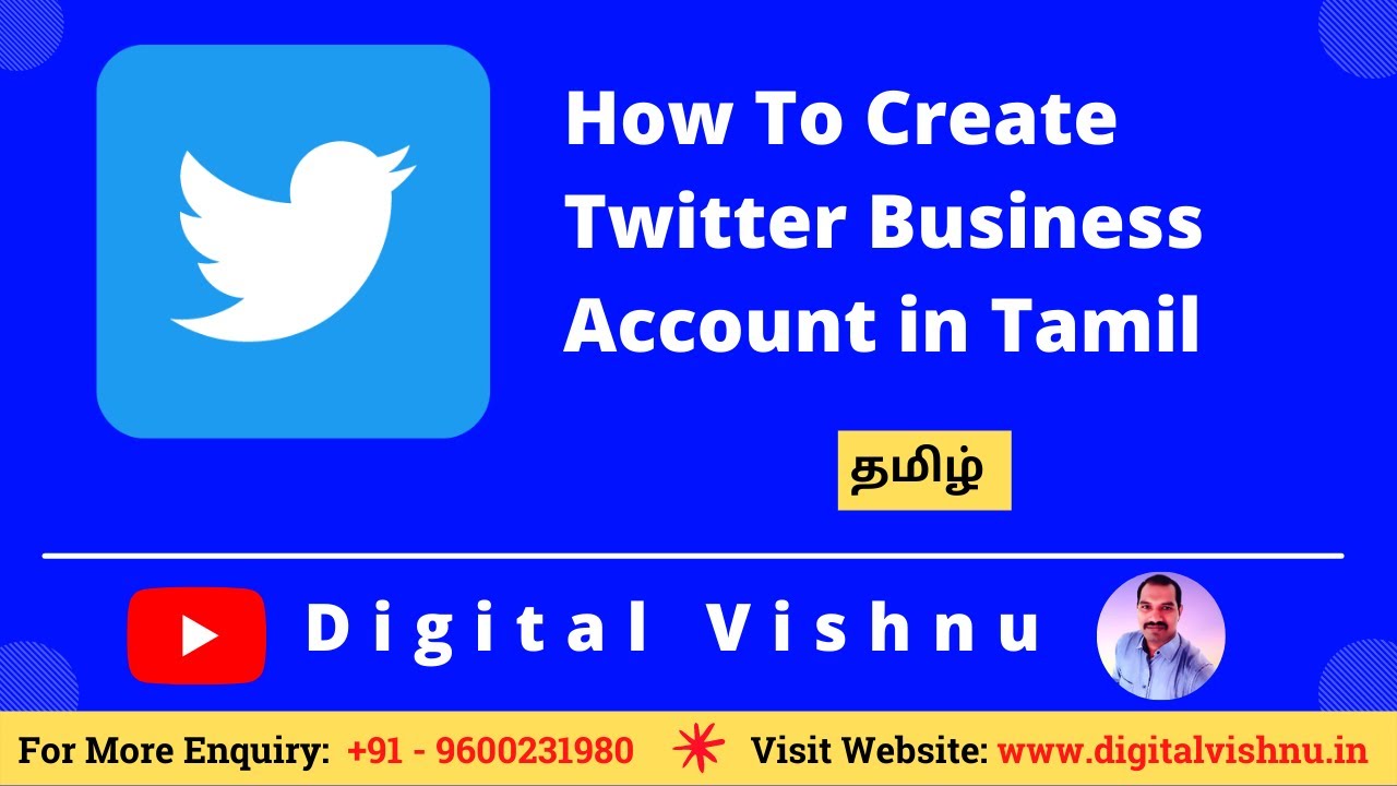 How To Create Twitter Business Account In Tamil How To Set Up Twitter