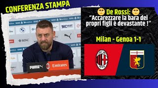De Rossi Si Commuove In Conferenza Stampa Post Milan-Genoa 1-1
