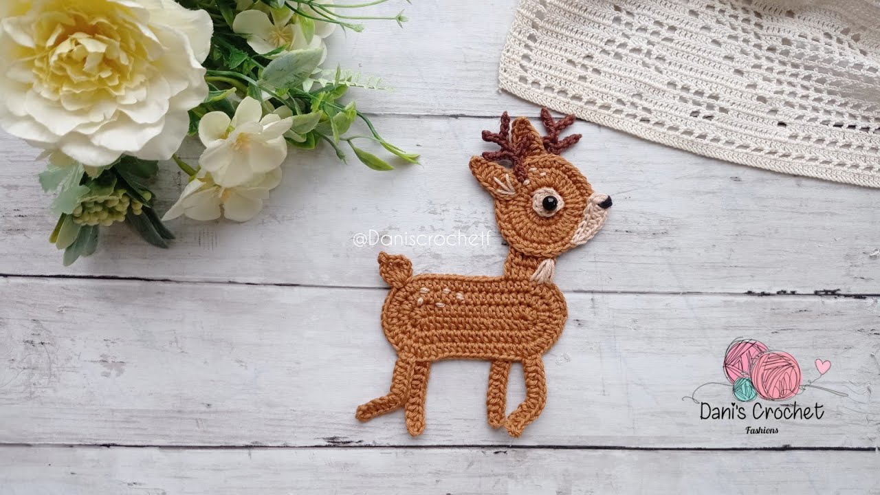 nuevo PATRÓN aplicación facil 🦌| a crochet| ciervo/venado