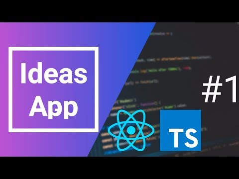 Ideas App (ReactJS, Typescript) #1 - Login form