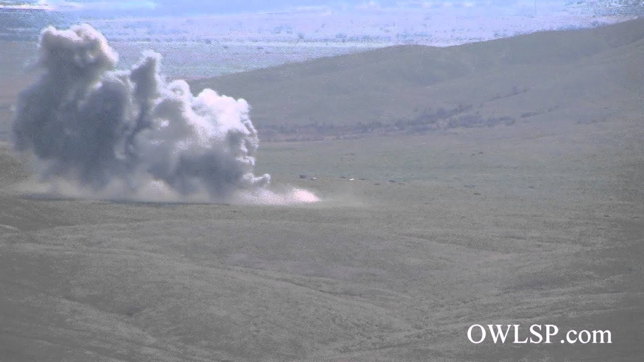 B-52 Bomb Run at Fort Sill with 750lb bombs (OWLSP.com)