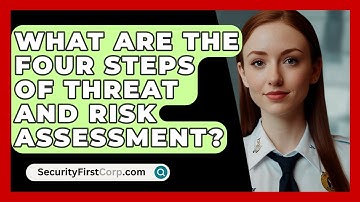 What Are The Four Steps Of Threat And Risk Assessment? - SecurityFirstCorp.com