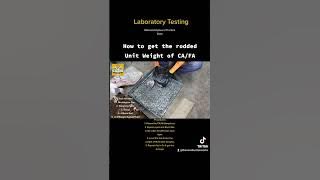 Rodded Unit Weight of Aggregates