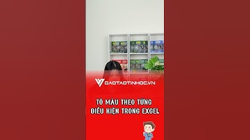 Tô màu theo từng điều kiện trong Excel #daotaotinhoc #tinhocvanphong #exceltips