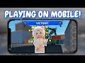 TRYING MM2 ON MOBILE (i suck)