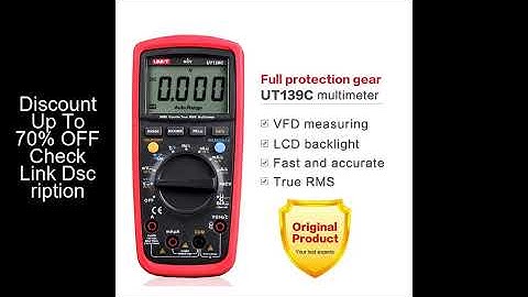 UNI-T Digital Multimeter UT139C NCV Multimetro True RMS Temperature Tester Electrical Handheld AC DC