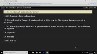 School Board Workshop/Meeting 04/24/2018
