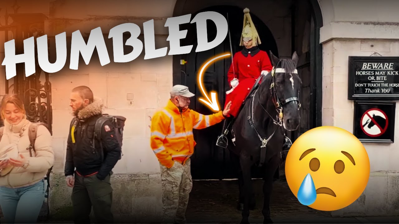 HORSE GUARD Embarrasses Kind Veteran by Accident 😔🐴