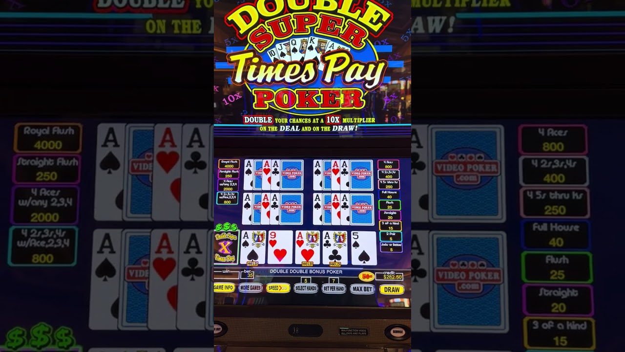old pci card in pcie slot 4 Aces All The Time! Oh...my...Quad! poker videopoker casino slot vegas wynnlasvegas bigwin