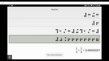 BrailleNote Touch Plus snapshot tutorial: Using KeyCalc Part 2