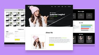 How to Make personal Portfolio Website using   HTML , CSS  & Javascript