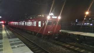 名鉄6000系6036F 普通金山行 植大駅発車