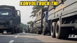 Perjalanan Konvoi truck TNI