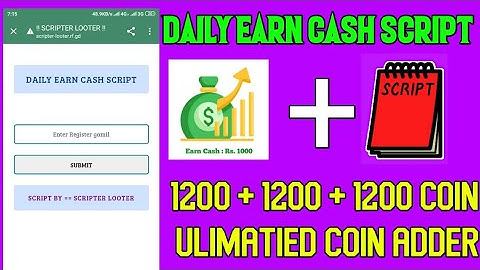 Daily Earn Cash Coin Adder Script || Daily Earn Cash App Refer Bypass Script || Daily Earn Cash
