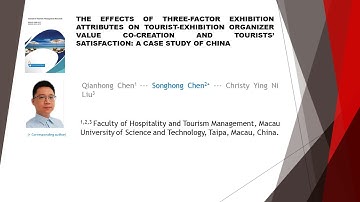 The Effects of Three Factor Exhibition Attributes on Tourist Exhibition Organizer Value Co Creation