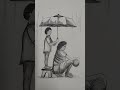 Son and mother sketch