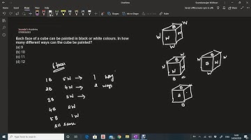 Solution for UPSC CSAT 2019 :  painting CUBE with black and white