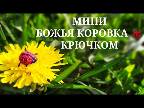 Божья коровка крючком схема маленькая