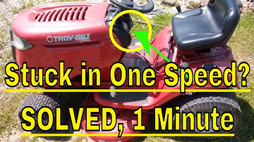 Troy Built Pony Mower Stuck in One Gear? Fix for Stuck in One Speed, SOLVED