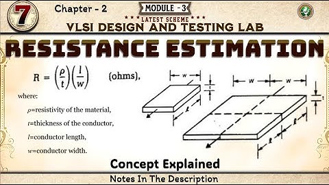 7 Resistance Estimation Concept Explained Module 2 6th Sem VLSI ECE VTU