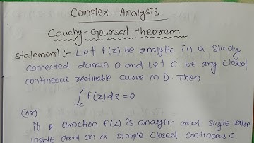 Cauchy-Goursat Theorem or Cauchy