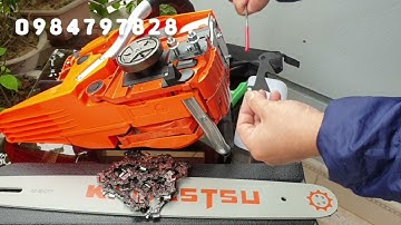 Hướng dẫn lắp ráp máy cưa xăng và hướng dẫn gật nổ cho anh em chưa dùng cưa xăng bao giờ.