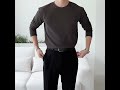 뉴테크 스판 머슬핏 기본 라운드 긴팔 티셔츠(8color)