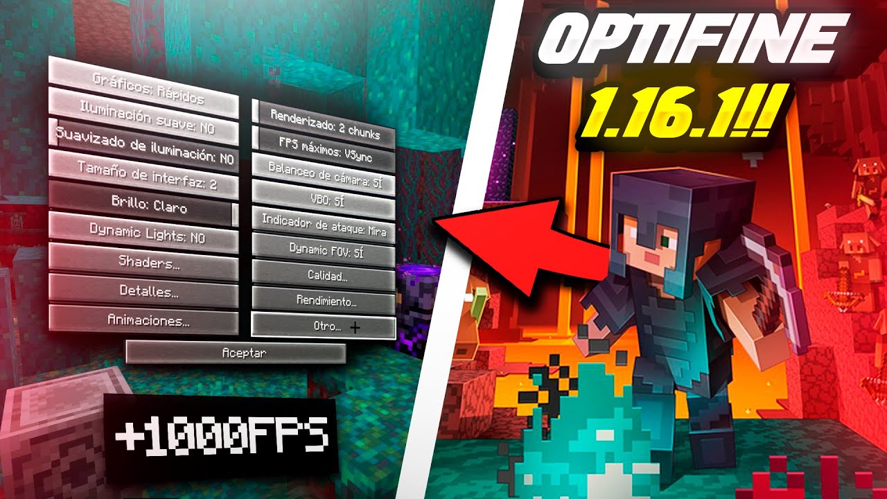 COMO INSTALAR OPTIFINE NO MINECRAFT 1.16.1 🚀 (Tutorial Super Rápido) 