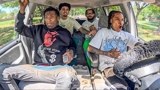 CHANGING MY PERSONALITIES AT EVERY RED LIGHT IN FRONT OF THE GANG!