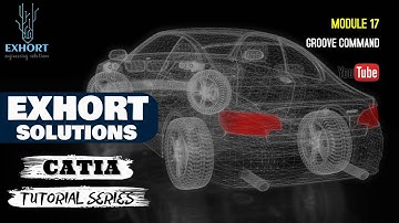 #17 GROOVE COMMAND FOR BEGINNER | CATIA V5 TUTORIAL | CATIA TUTORIAL FOR BEGINEER | CATIA TUTORIAL