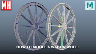 Maya tutorial : How to model a Wooden Wagon Wheel in Maya 2020
