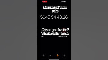 Stopping at 1000 subs #1000subs #clock #timer #stop