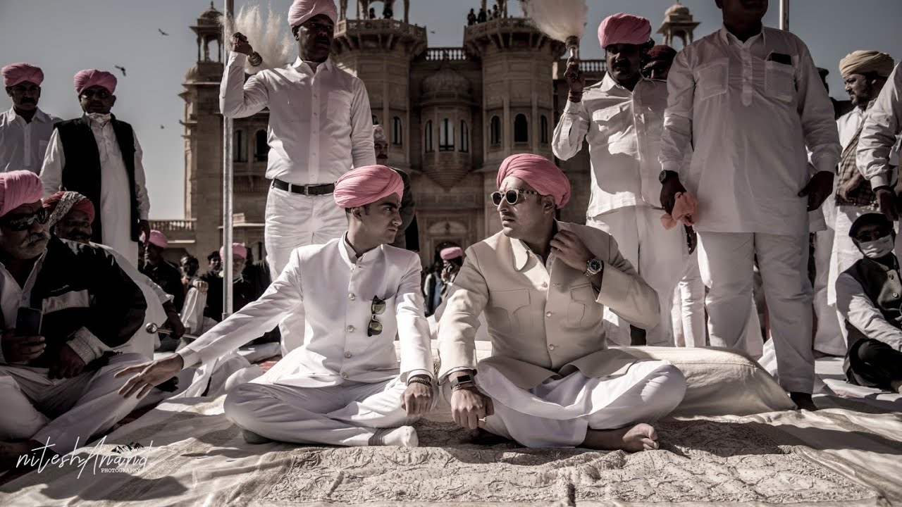 Chaitanya Raj Jaisalmer's Yuvraj Chaitanya Raj Singh Rang Dastur Ceremony | पाग ...