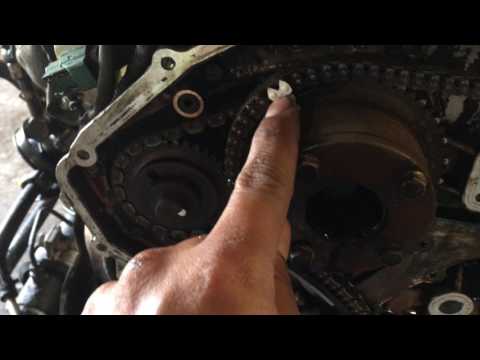 NISSAN 3.5 TIMING CHAIN MARKS SETUP AND MARK part2
