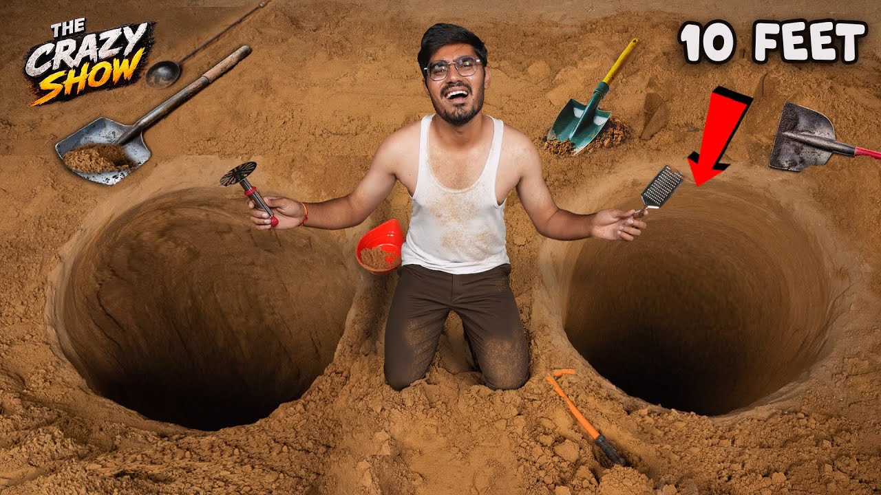 Dig The Deepest Hole Challenge | कौन खोदेगा सबसे गहरा गड्ढा? The Crazy Show Ep-3