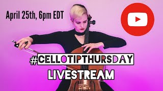 #CelloTipThursday LIVESTREAM Q&amp;A! | April 2024