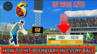 How to hit boundary in every ball in wcc lite screenshot 2