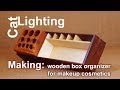 DIY box organizer for makeup cosmetics - making from scrap wood, plywood and firewood DIY box organizer for makeup cosmetics - making from scrap wood, plywood and firewood