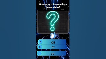 How many colors are there in a rainbow#viralvideo #gernalknowladge