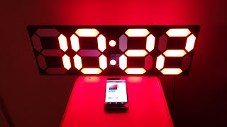 Large 7 Segment Digital Clock V2 (ESP8266, WS2812B LED Strip) screenshot 2