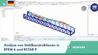 Analyse von Stahlkonstruktionen in RFEM 6 und RSTAB 9