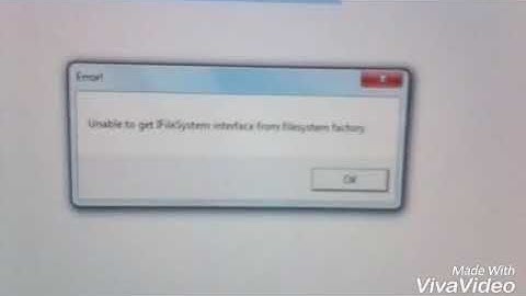 Unable to get IFileSystem interface from file system factory half life 2 error(how to fix)