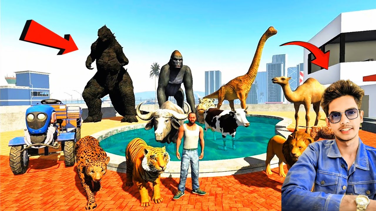 Indian Bike Driving 3D LIVE 🔥 Shorts Funny unique Animal Fight 😱 Funny Moments Cartoon| BossGamer763