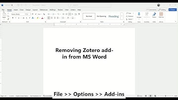 Removing Zotero Add-in from MS Word #zotero #plugins #msword #addins