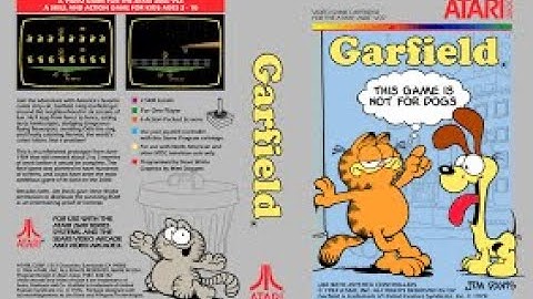 Garfield (Atari 2600,Prototype) Playthrough
