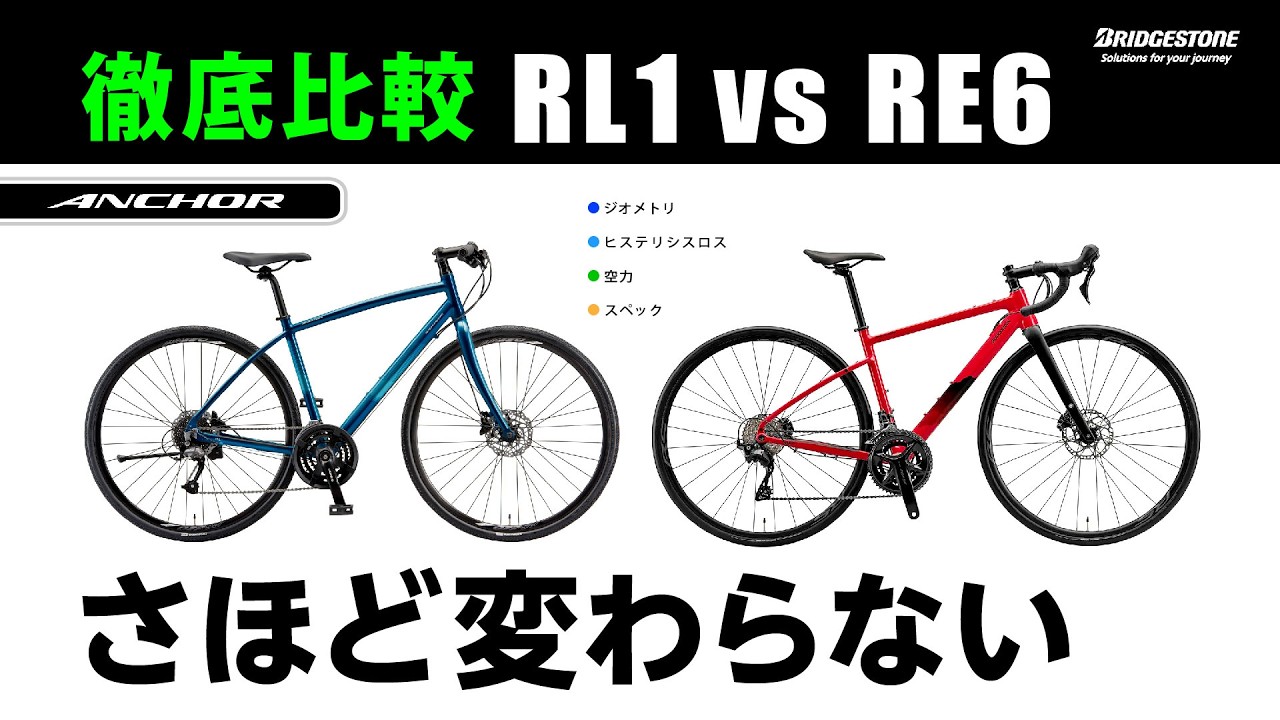 Thorough Comparison] Anchor's RL1 (cross bike) and RE6 (road bike