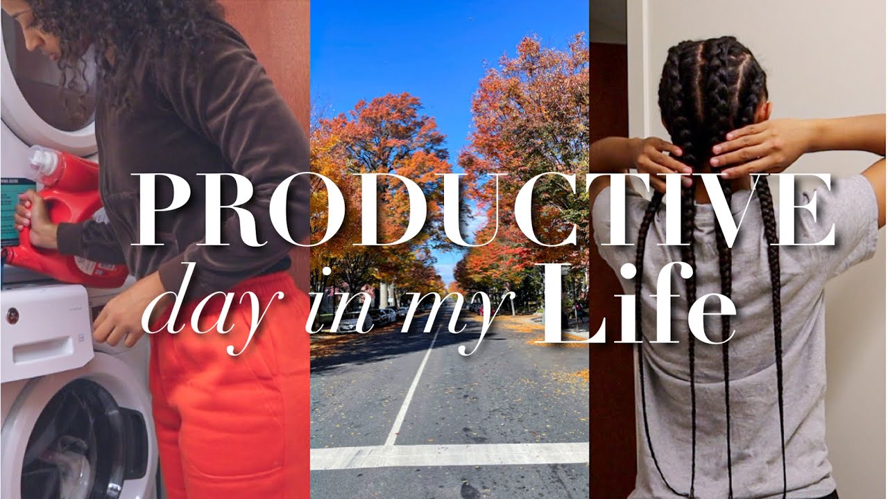 A VERY Productive day in my life || Cleaning, braiding hair, non stop moving ||
